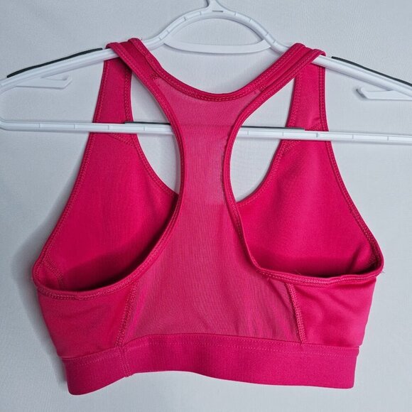 NEW ADIDAS Sports Bra Don't Rest Alphaskin MAGENTA PINK w RED Logo size S 8/10 - Picture 3 of 4